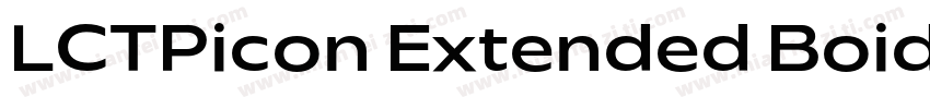 LCTPicon Extended Boid字体转换